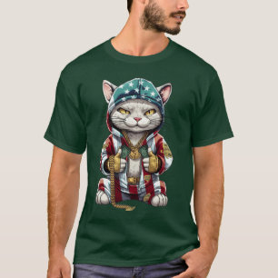 Money Cat Gangster Cat T-Shirt