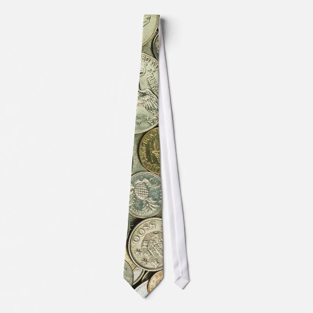 Money: Coins (pattern) Tie (Front)