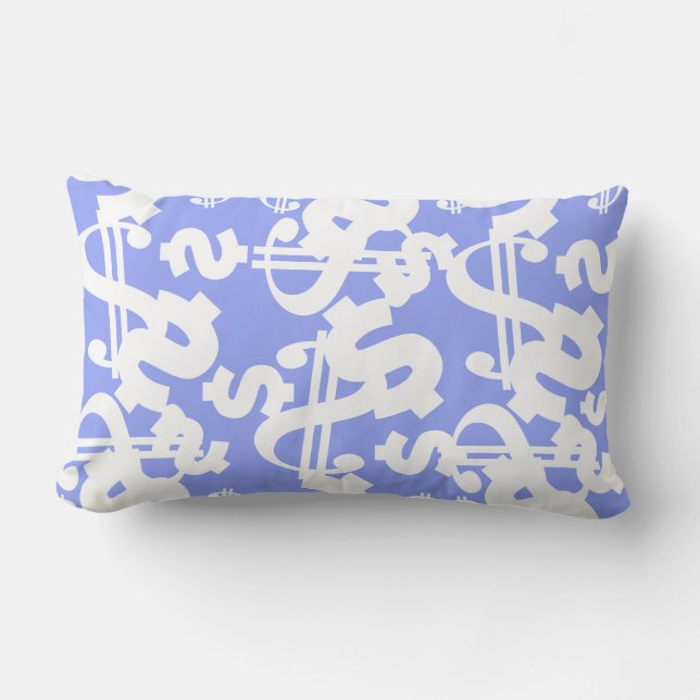 Money Dollar Pattern Throw Pillow Cushion (Front)