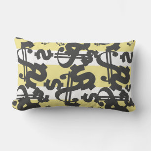 Money Dollar Pattern Throw Pillow Cushion