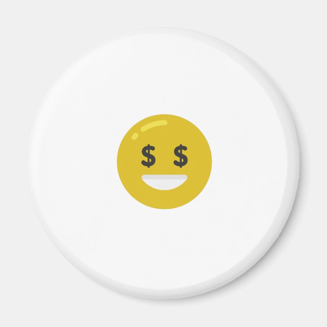 money eye emoji magnet (Front)
