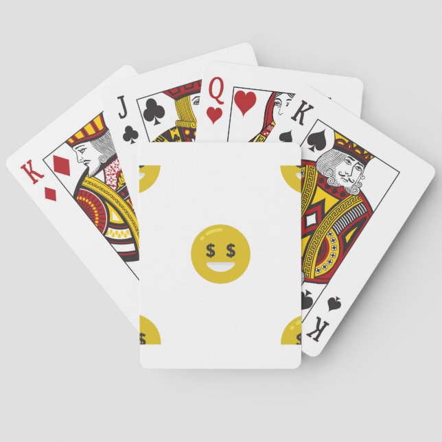 money eye emoji playing cards (Back)
