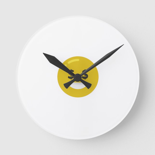 money eye emoji round clock (Front)