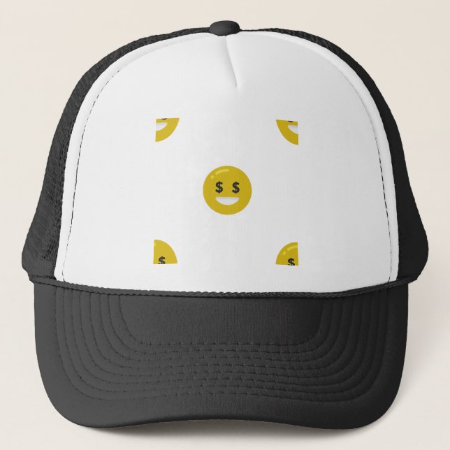 money eye emoji trucker hat (Front)
