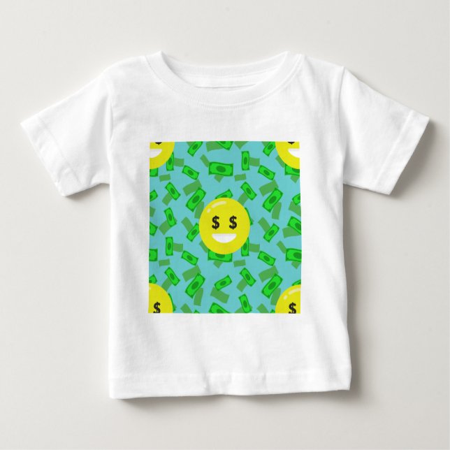 money eyed emoji baby T-Shirt (Front)