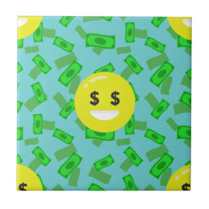 money eyed emoji tile