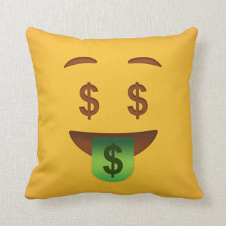Money Face Emoji   Cushion