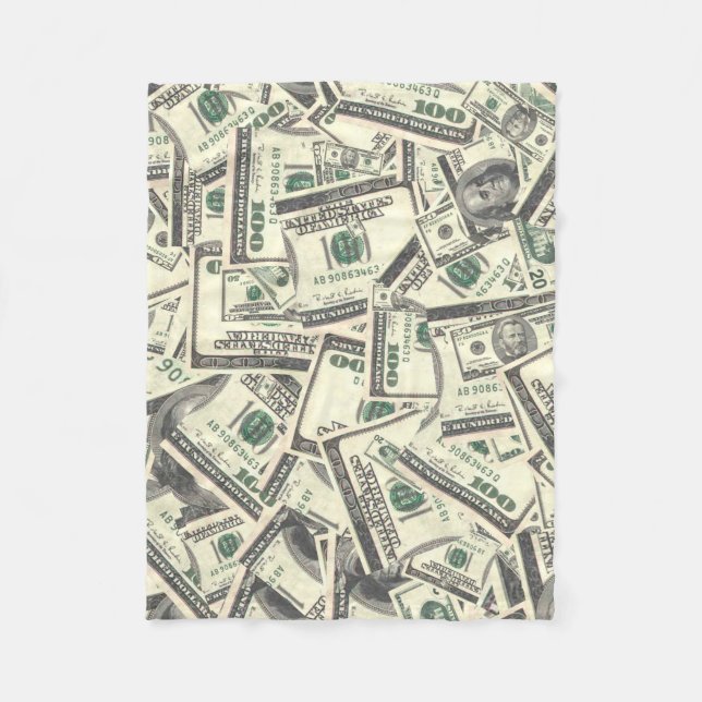 Money Fleece Blanket (Front)