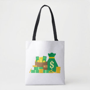 Money 🤑 fun and humor, bag🛍️ tote bag
