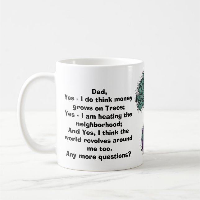 Money Grows on Trees Coffee Mug (Left)