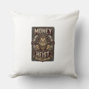 Money Heist Gold Mask Streetwear T-Shirt Cushion