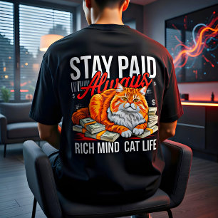 Money Hustle Cat Lover Gift  Tri-Blend Shirt