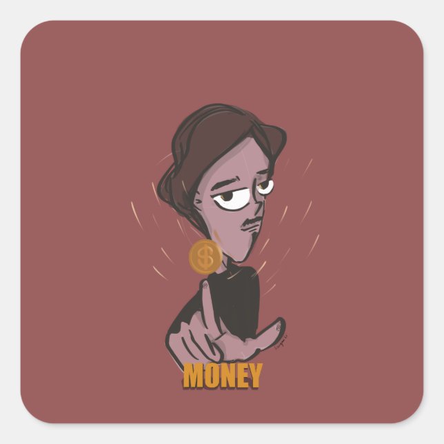 Money is the only answer stickers (Front)