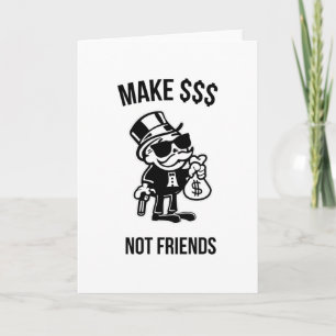 Money Make Stocks Capitalist Investors Card