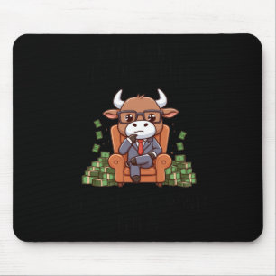 Money Maker Bull Sticker  Mouse Pad