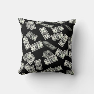 Money Maker Throw Pillow