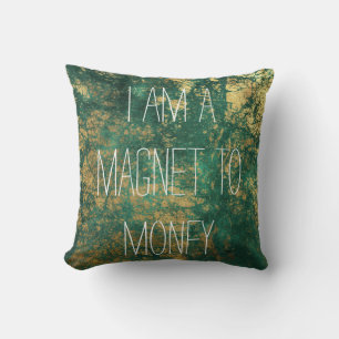 Money Manifestation Affirmation Quote Cushion