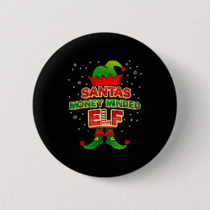 Money Minded Elf Christmas Matching Costumes X-mas 6 Cm Round Badge