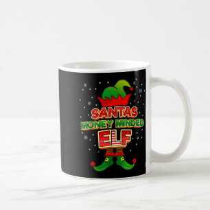 Money Minded Elf Christmas Matching Costumes X-mas Coffee Mug
