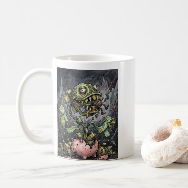 Money Monster Rising Coffee Mug (With Donut)