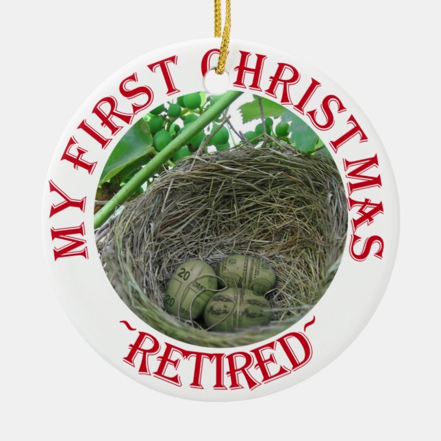Money Nest Eggs Ceramic Tree Decoration (Front)