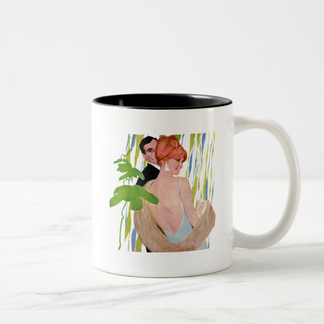Money On Her Mind Two-Tone Coffee Mug (Right)