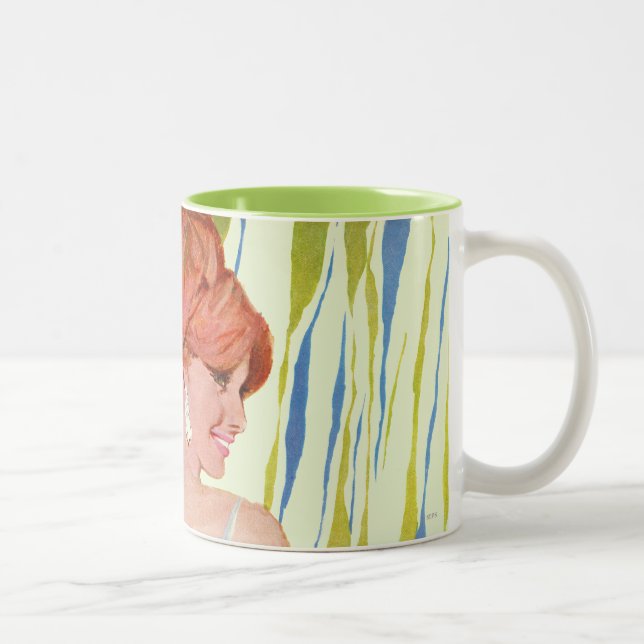 Money On Her Mind Two-Tone Coffee Mug (Right)