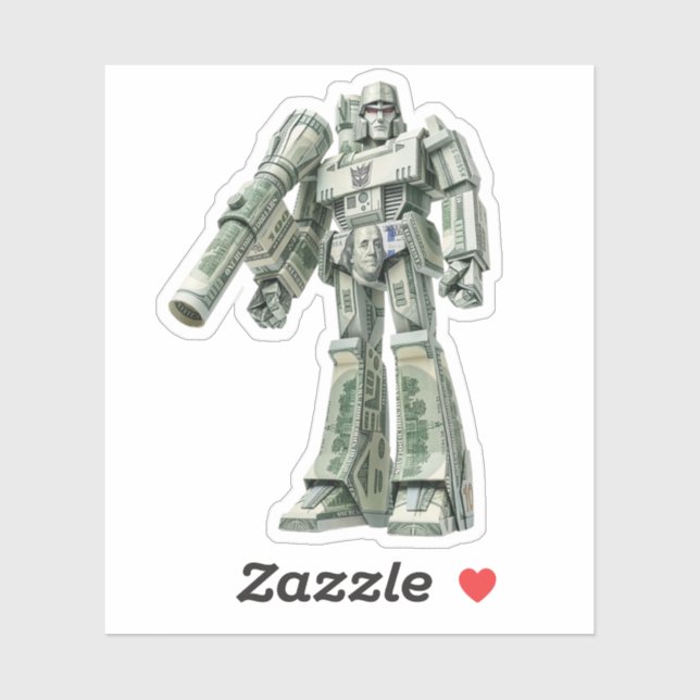 Money Origami Mega Tron Robot (Sheet)