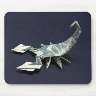 Money Origami Scorpion Mouse Pad