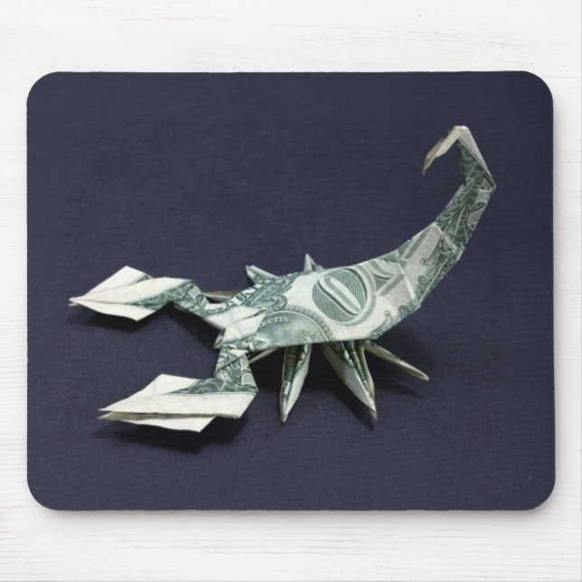 Money Origami Scorpion Mouse Pad (Front)
