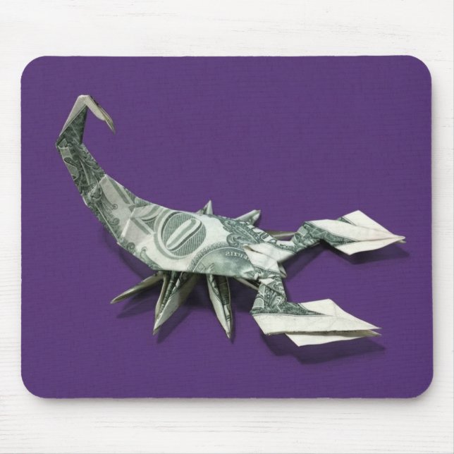 Money Origami Scorpion Mouse Pad (Front)