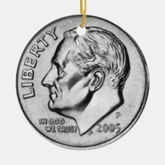 Money ornament. ceramic ornament (Front)