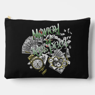 Money & Respect - Urban Streetwear Design Accessory Pouch