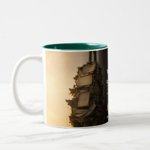 Money Reveals Character Book Quote Two-Tone Coffee Mug