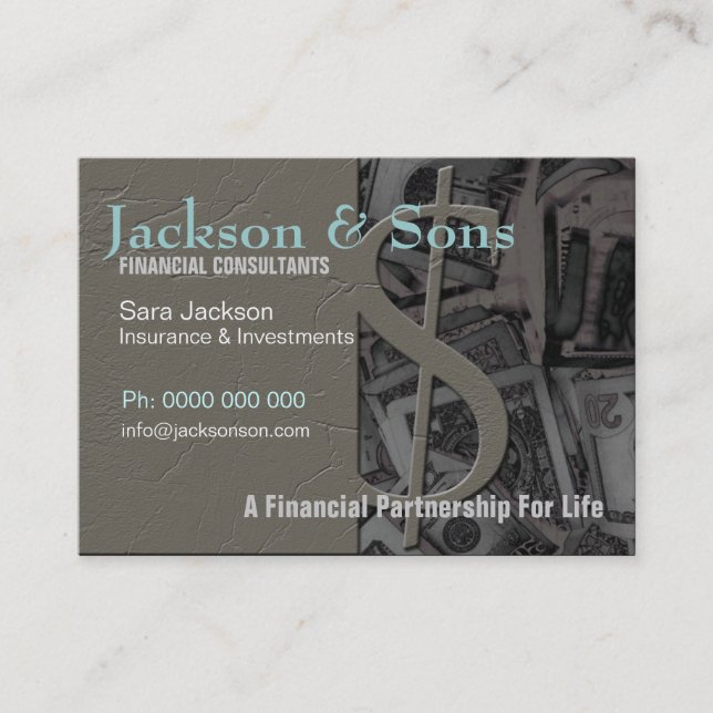 Money Specialist big Business Cards (Front)