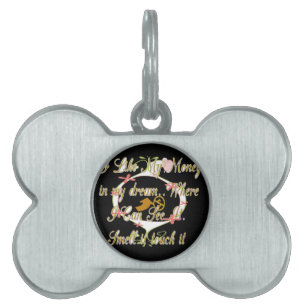 Money talks in my dreams and I love it.png Pet ID Tag