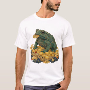 Money Toad Jin Chan Gold Ingots Wealth Art T-Shirt