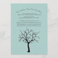 Money Tree Bridal Shower Invitations