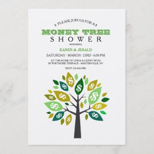 Money Tree Shower Invitation