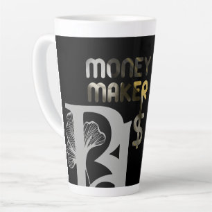 MONEYMAKER Latte Mug Abstract Interior Home Black