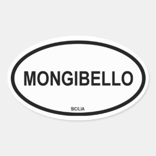 MONGIBELLO OVAL STICKER