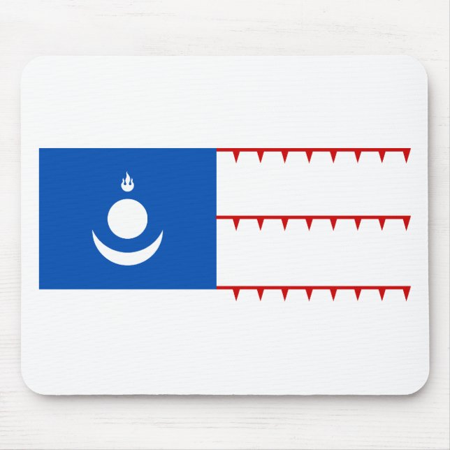 Mongol Empire Flag Mouse Pad (Front)