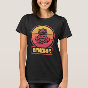 Mongol Empire Retro Vintage Emperor Genghis Khan T-Shirt