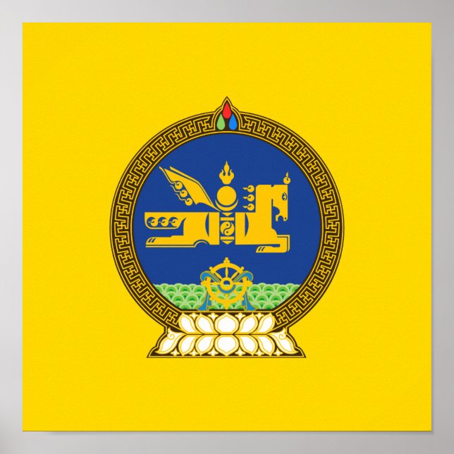 Mongol (Mongolian) emblem Poster (Front)