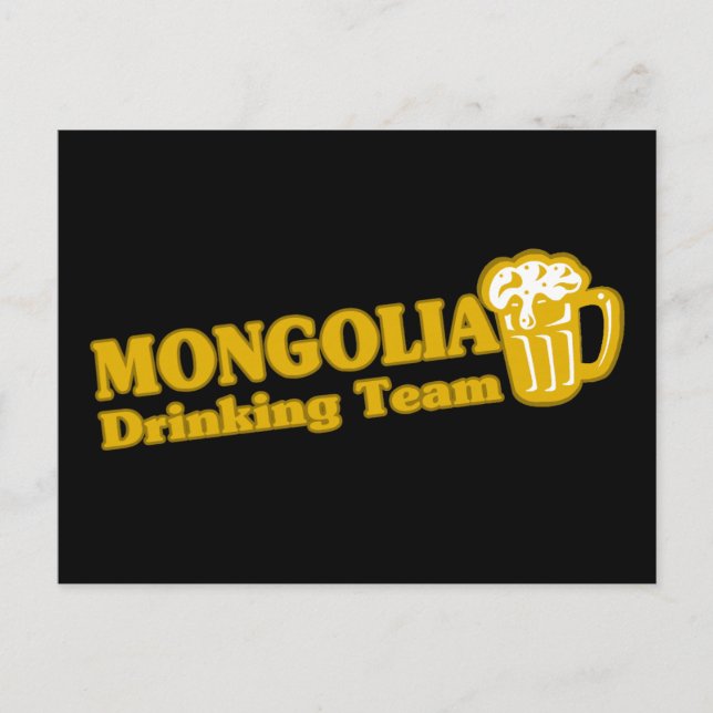Mongolia Drinking Team Postcard (Front)
