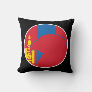 Mongolia Falcon Mongolian National Animal Flag Cushion
