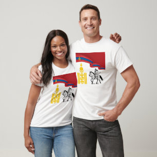Mongolia Flag and Symbols T-Shirt