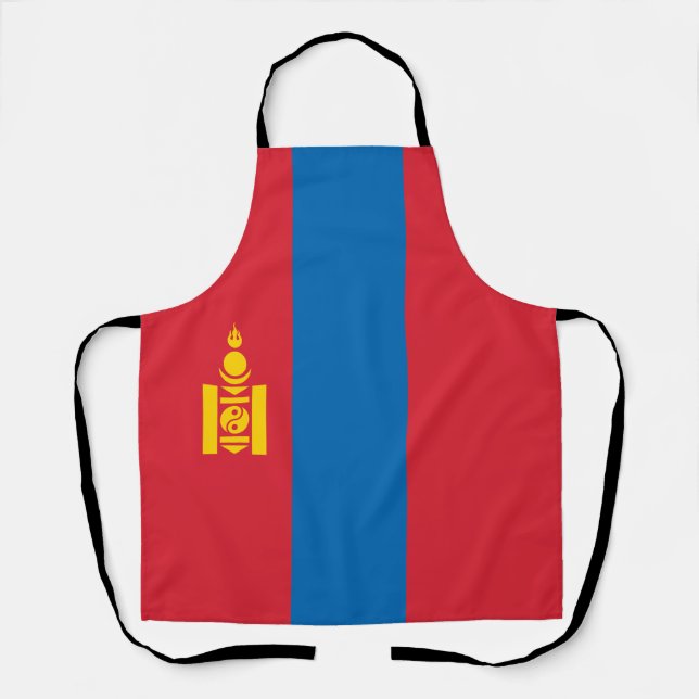 Mongolia Flag Apron (Front)