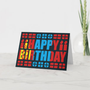 Mongolia Flag Birthday Card