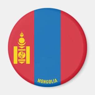 Mongolia Flag Charming Patriotic Magnet